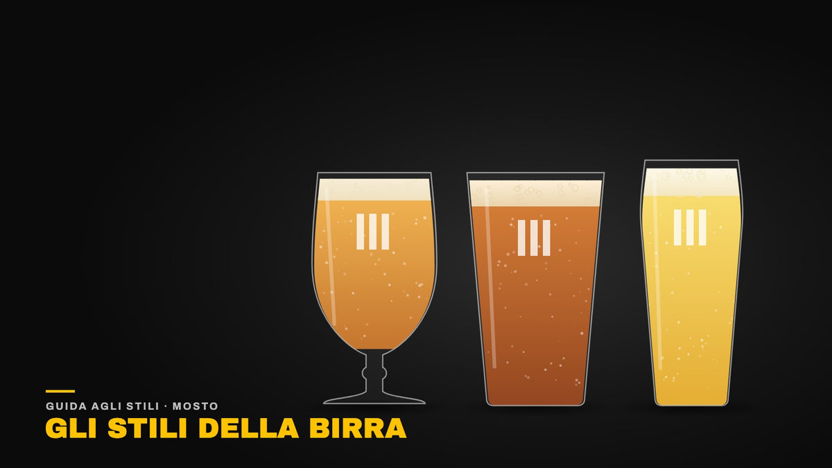 Calice Lüttich, pinta e Willybecher Mosto con tre stili di birra