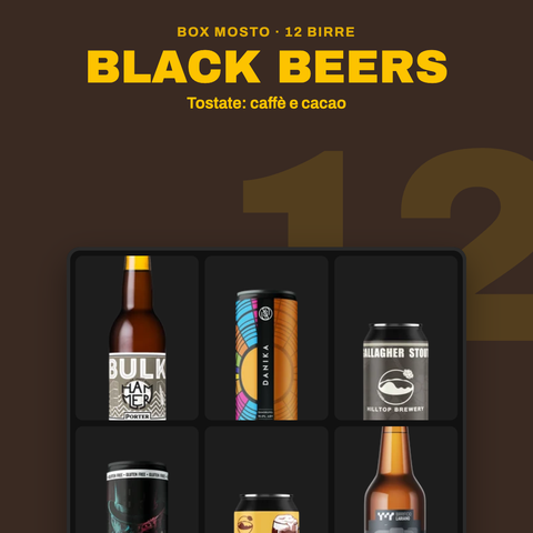 Box Black Beers Mosto: 12 birre scure