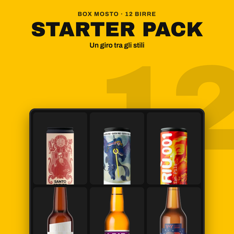 Box Starter Pack Mosto: 12 birre di stili diversi