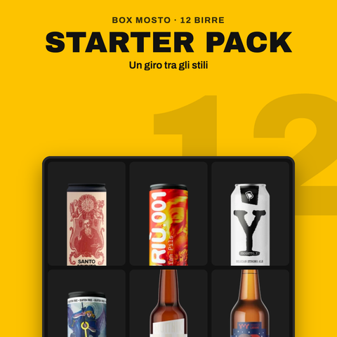 Box Starter Pack Mosto: 12 birre di stili diversi
