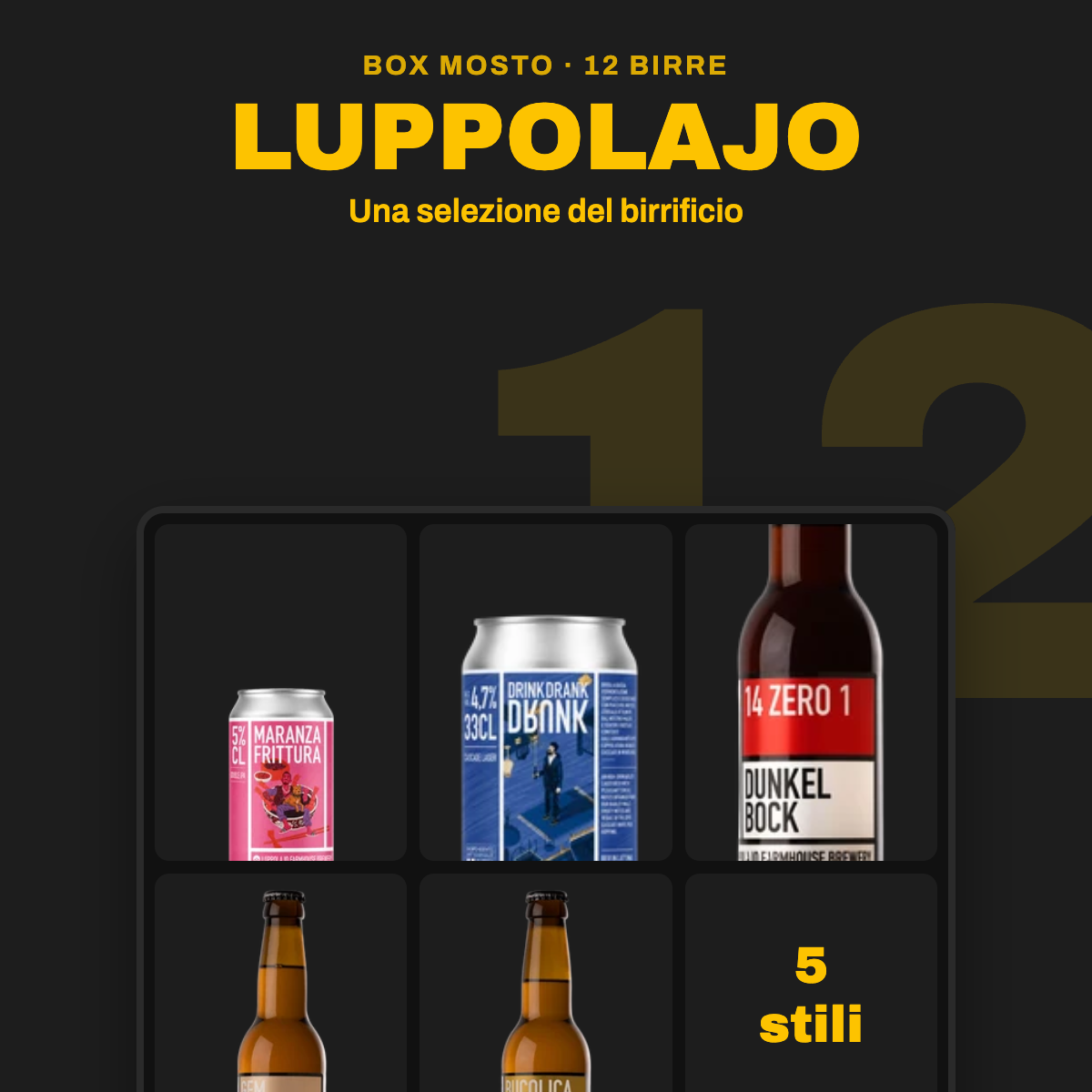 Box Luppolajo da 12 birre