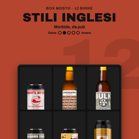 Box Stili Inglesi Mosto: 12 birre